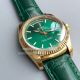 Swiss Replica Rolex Day-Date 36 Watch Green Dial Gold Case (3)_th.jpg